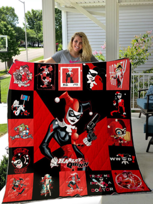 Harley Quinn 2 Blanket Quilt Rze1