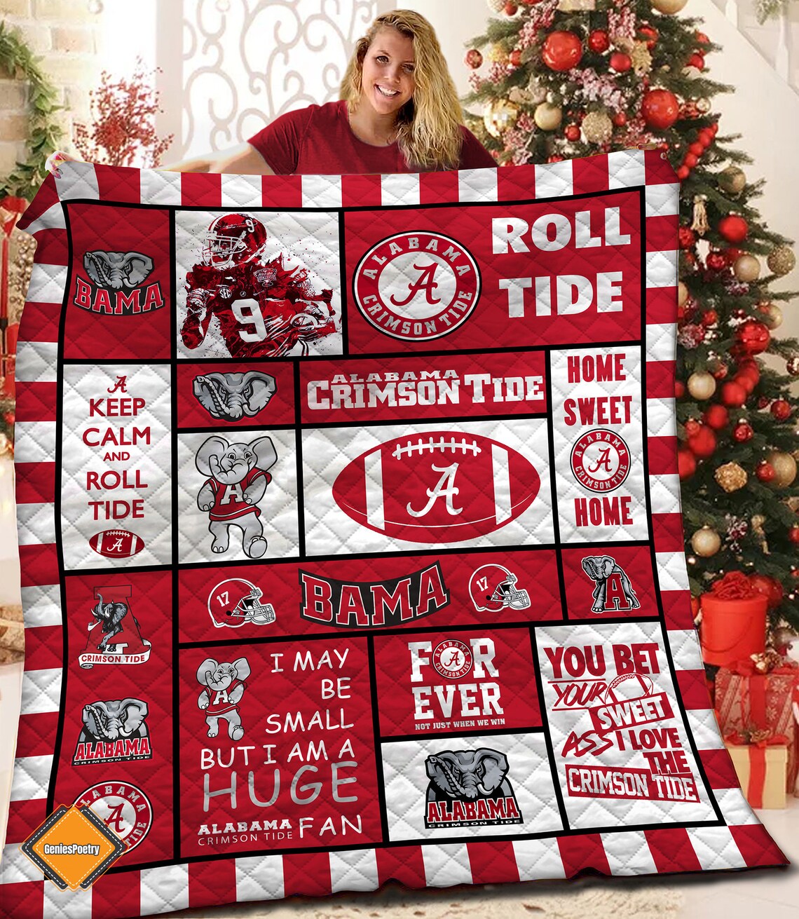 Alabama Crimson Tide 0a Quilt  Blanket Quilt CCHU