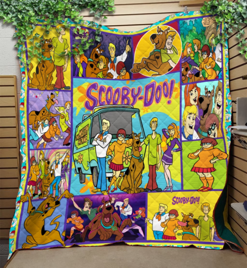 Scooby-Doo Funny Quilt Blanket Rze1