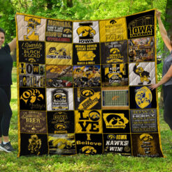 Iowa Hawkeyes Blanket Quilt TN