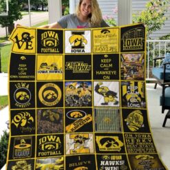 Iowa Hawkeyes 2 Blanket Quilt TN