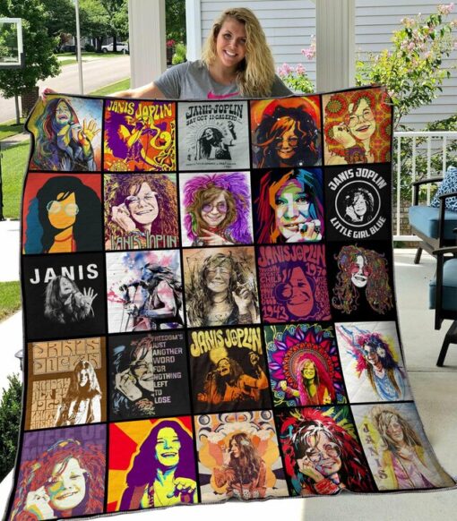 Janis Joplin Lover 1 Blanket Quilt TN