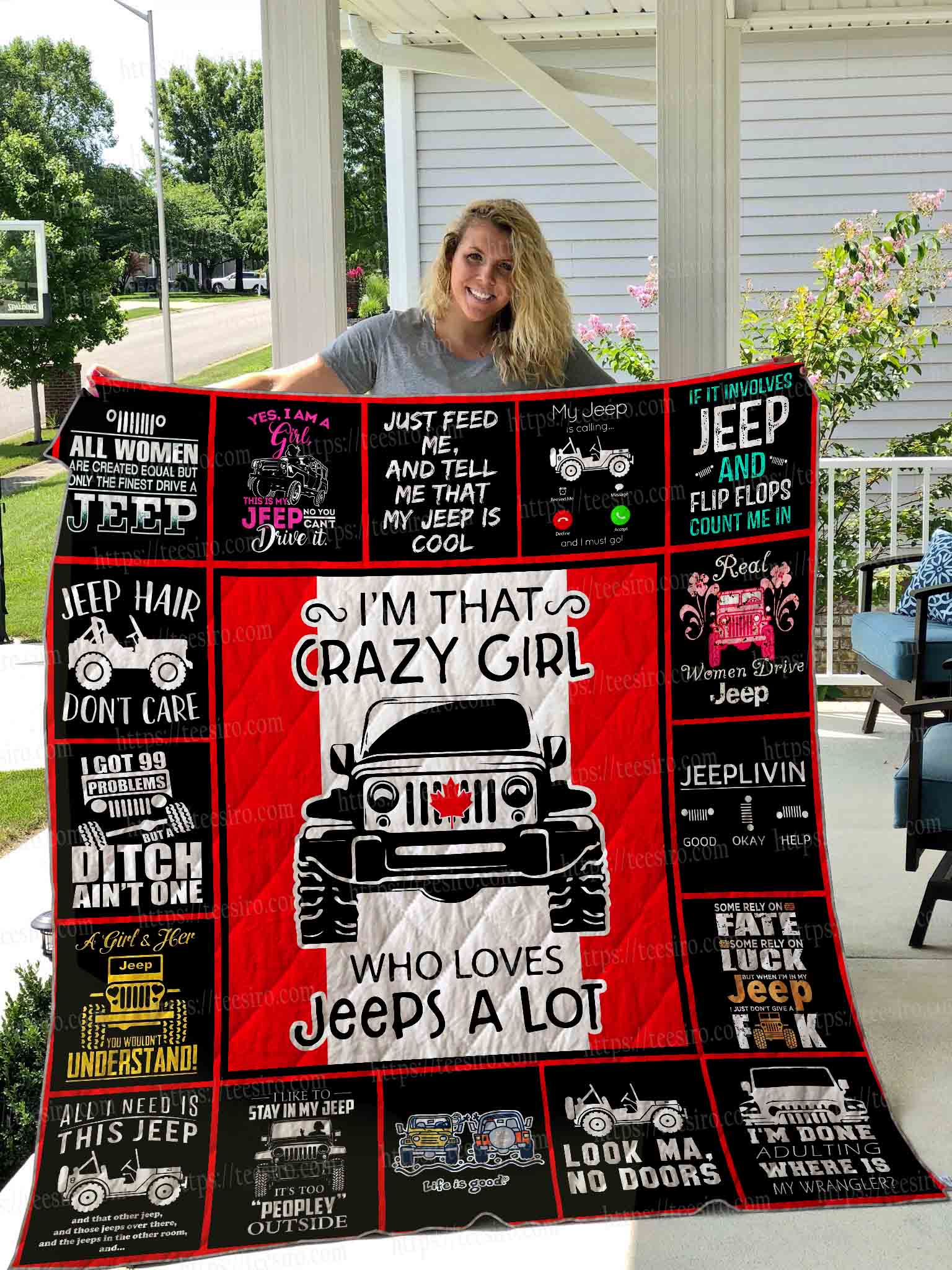 Jeep Jeep Blanket Quilt B22