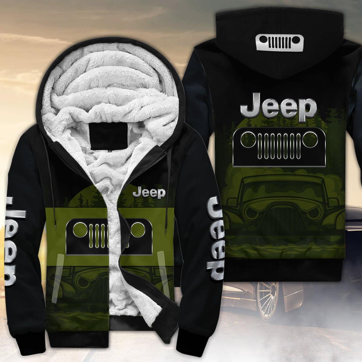 Jeep Lover Fleece Jacket B22