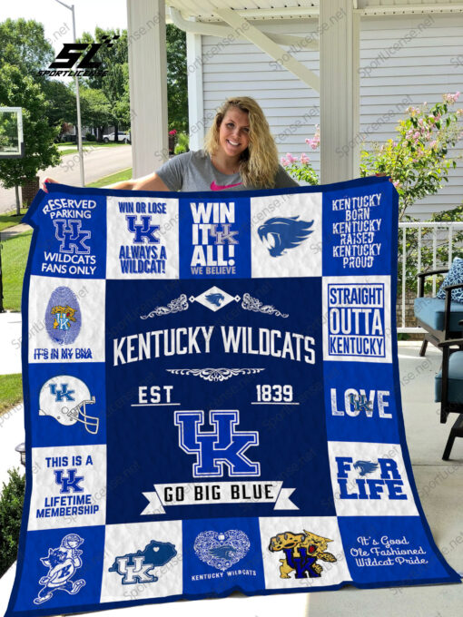 Kentucky Wildcats Lover Blanket Quilt TN