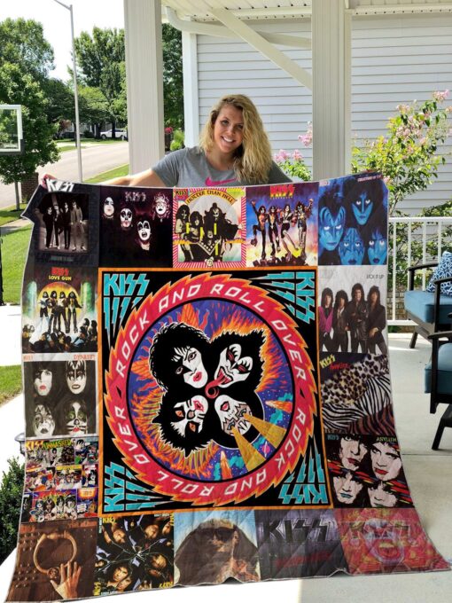 Kiss Band Quilt  Blanket Quilt Rze2