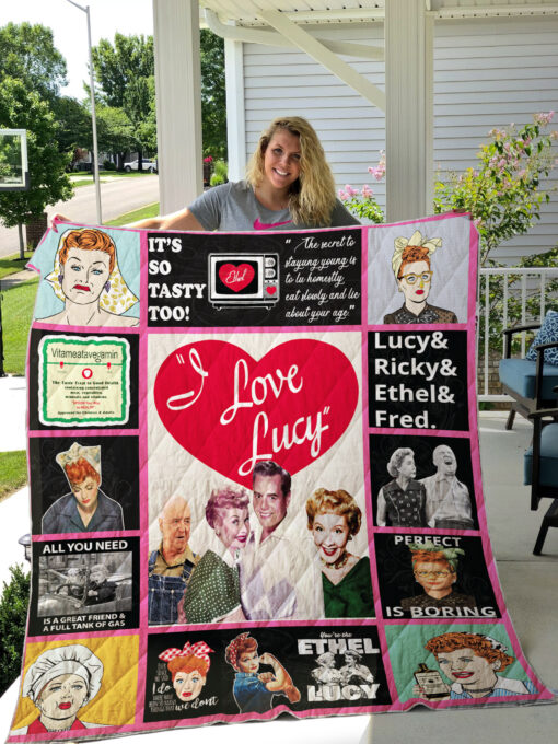 I Love Lucy Blanket Quilt Rze2