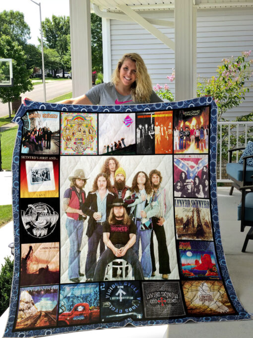 Lynyrd Skynyrd 3 quilt Blanket Quilt B23