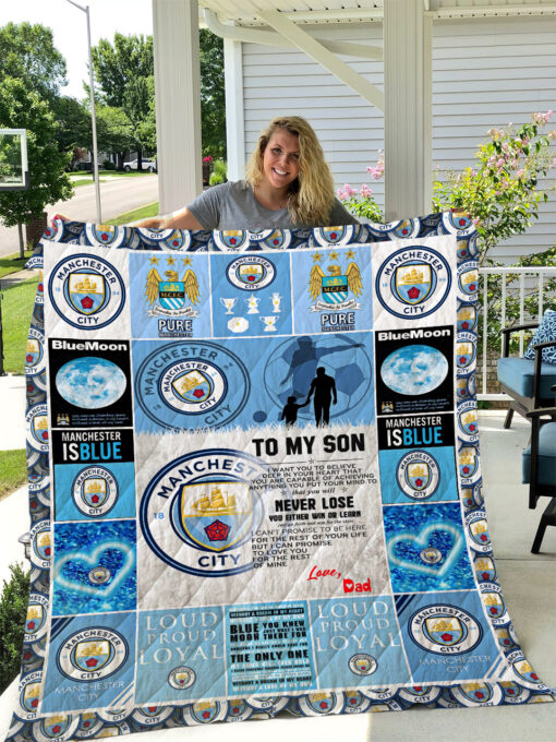 Manchester City Blanket Quilt B19