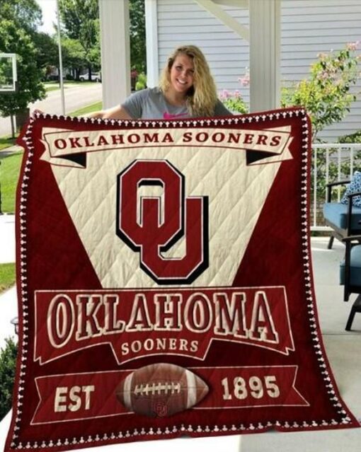 Oklahoma Sooners 2 Blanket Quilt B19