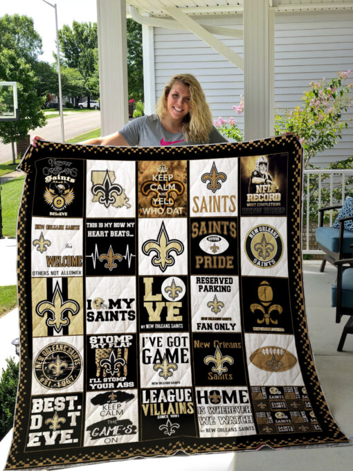 New Orleans Saints 1i Blanket Quilt Rze1