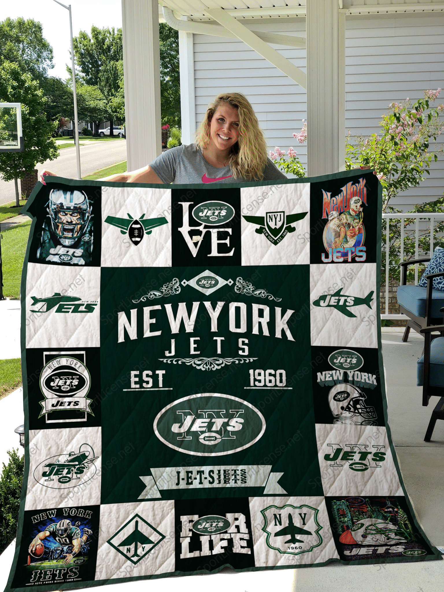 New York Jets Blanket Quilt TN