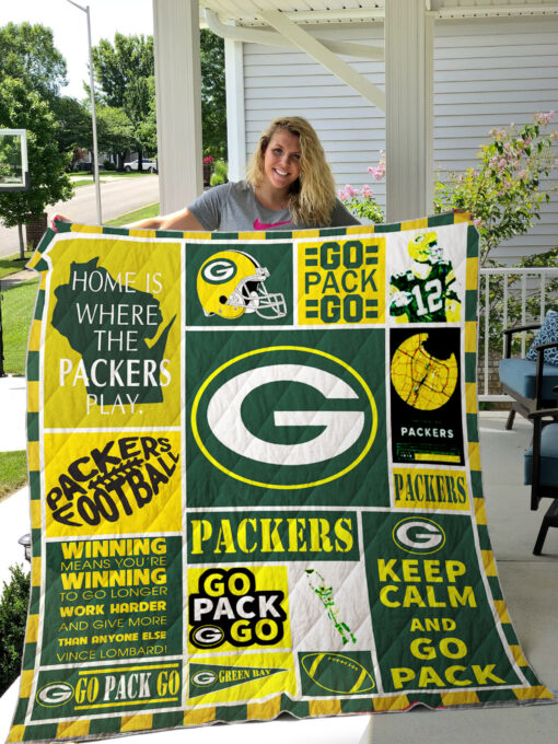 Green Bay Packers Lover Quilt  Blanket LA96
