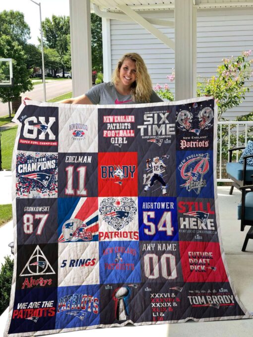 New England Patriots Lover Quilt  Blanket Rze2