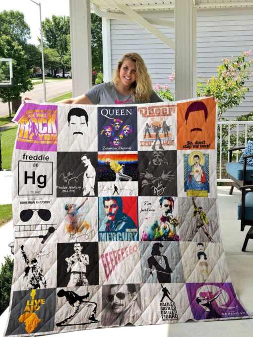 Freddie Mercury Queen Band Blanket Quilt Rze2
