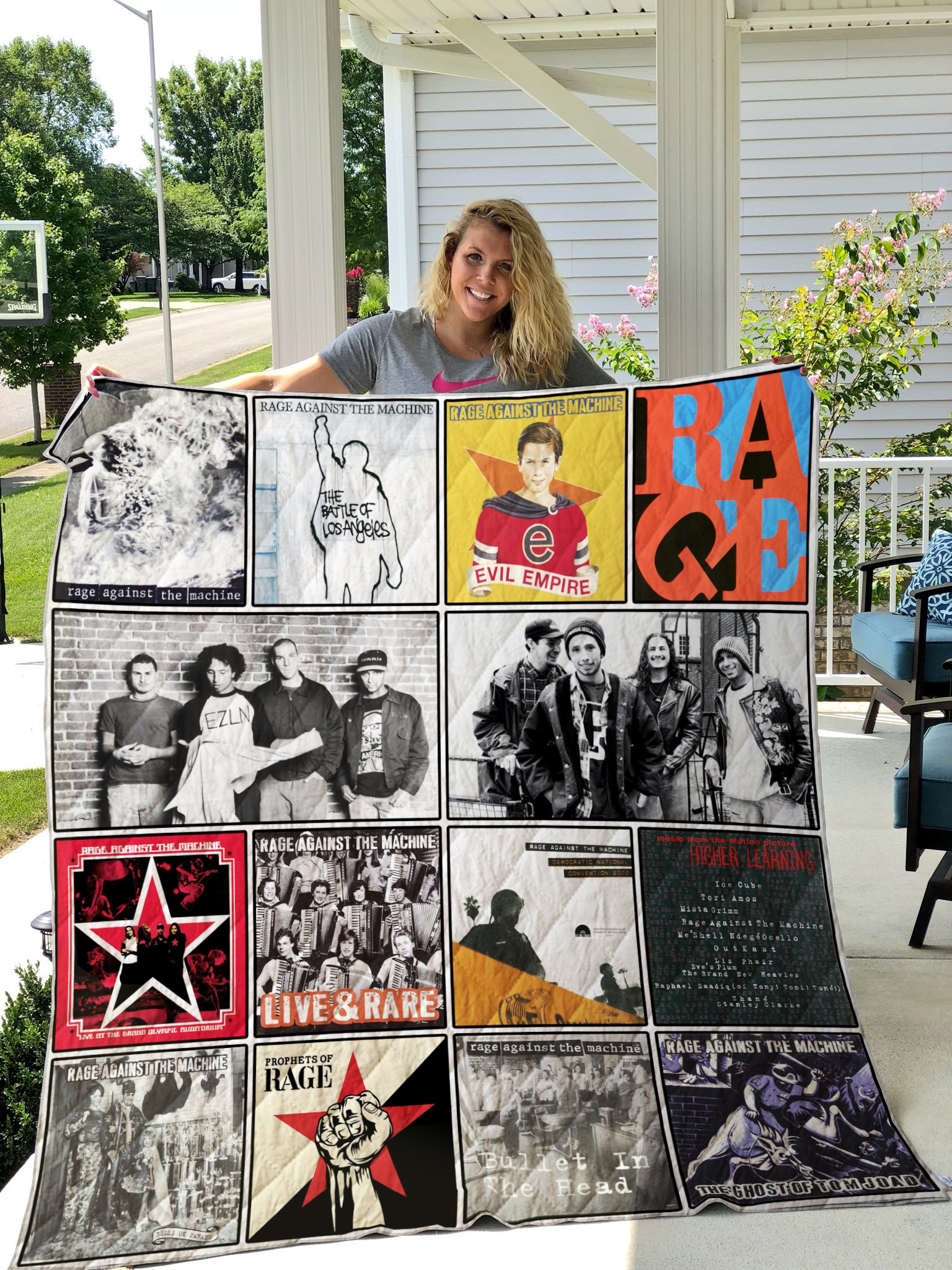 Rage Against the Machine Quilt  Blanket Quilt Rze2