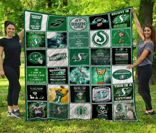 Saskatchewan Roughriders 1 Blanket Quilt Rze1