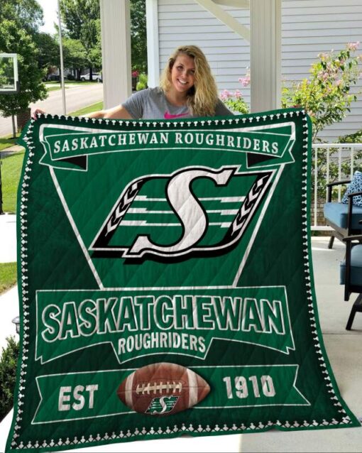 Saskatchewan Roughriders Blanket Quilt Rze1