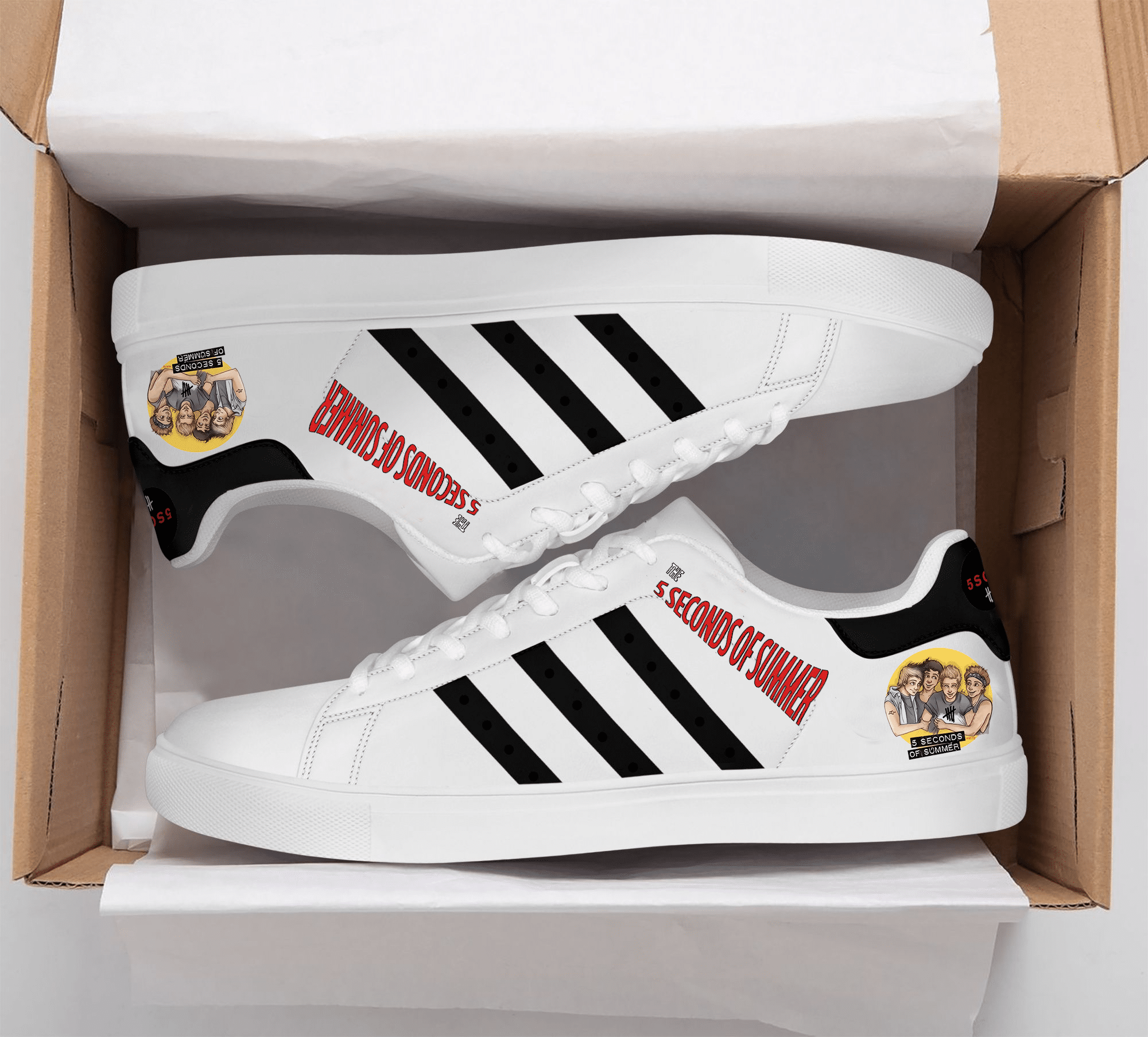 5 Seconds Of Summer Stan Smith Shoes Rze1