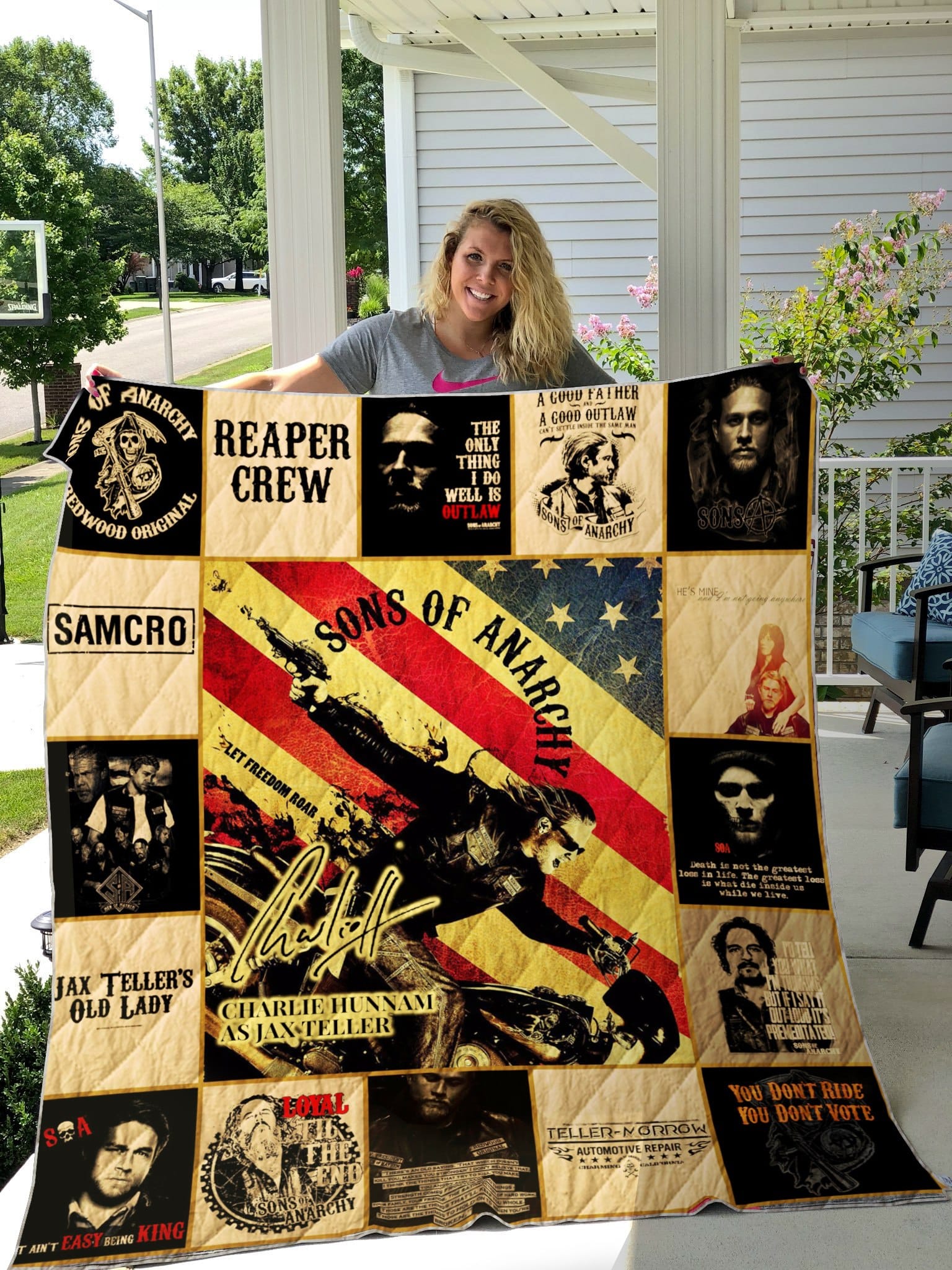 Sons of Anarchy Blanket Quilt B20