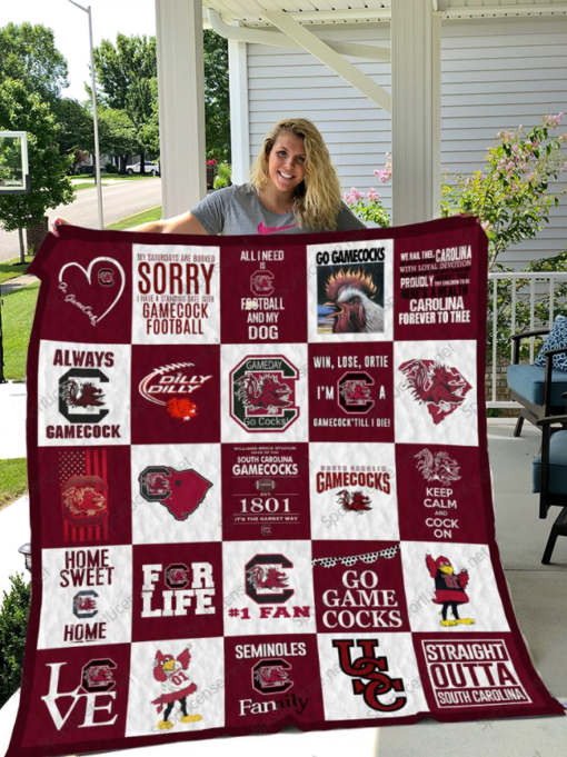 South Carolina Gamecocks Blanket Quilt TN