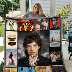 Mick Jagger The Rolling Stones Blanket Quilt Rze2
