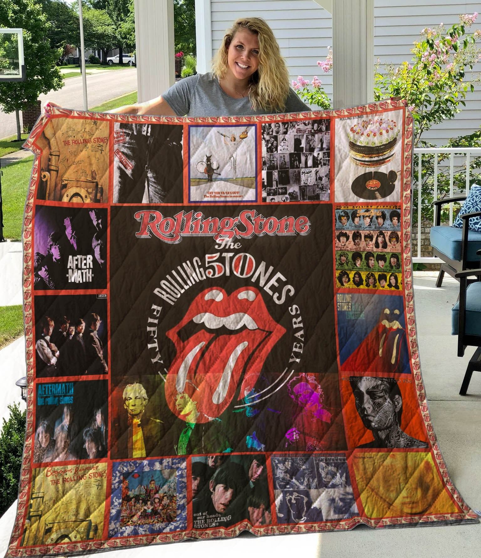 The Rolling Stones Best Quilt Blanket Quilt Rze2