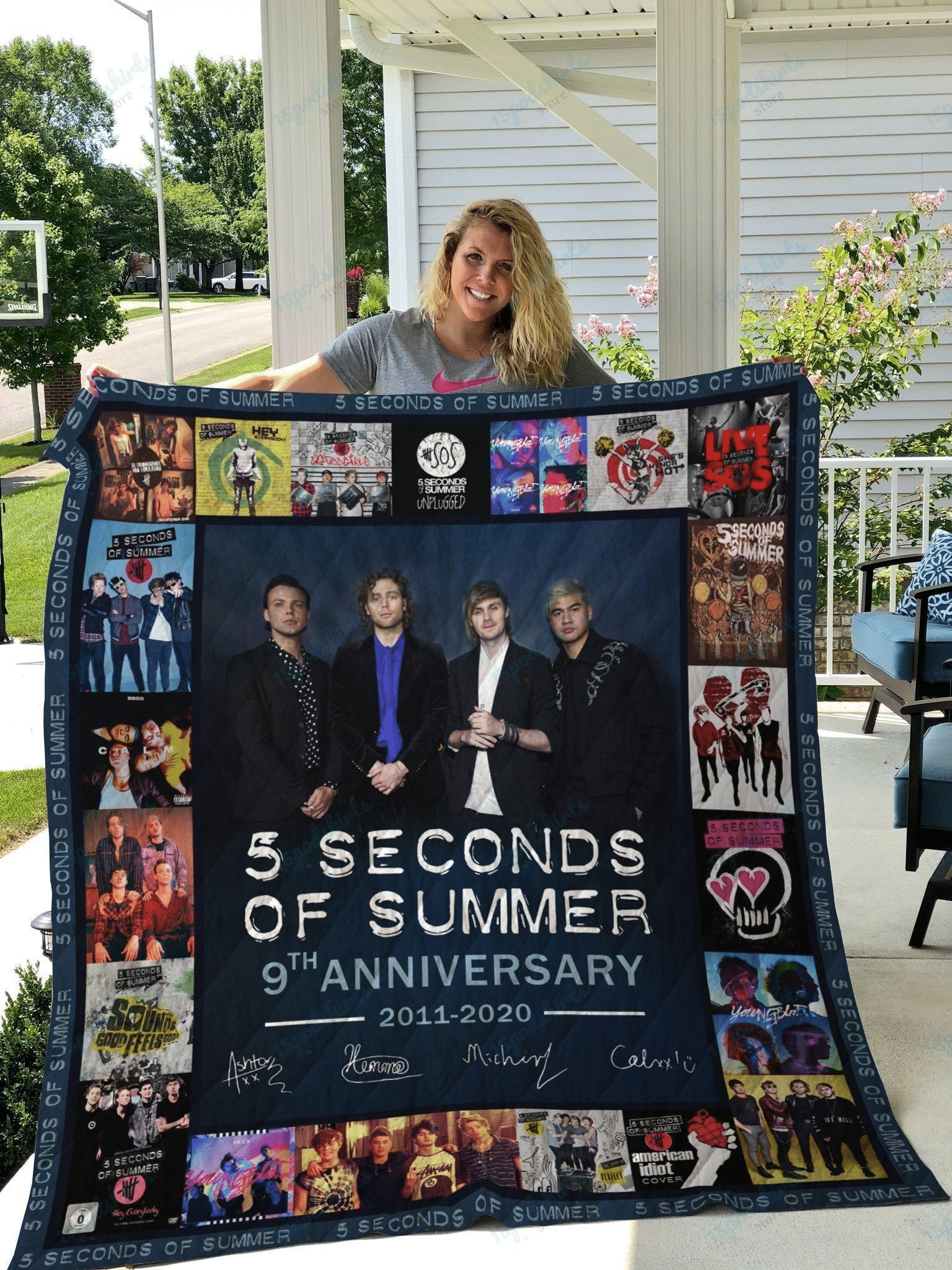 5 Seconds Of Summer 2 Blanket Quilt Rze1