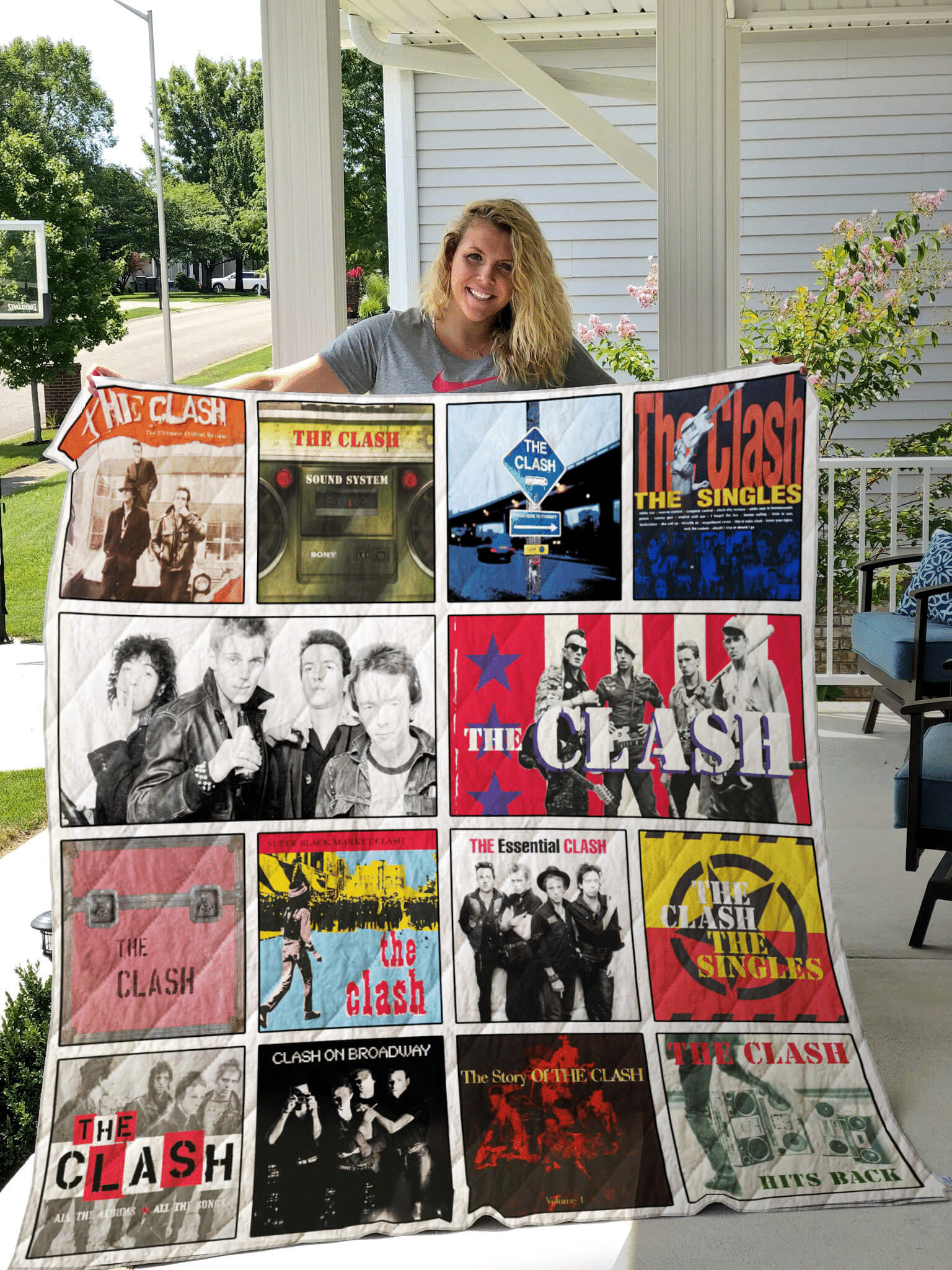 The Clash 1 Quilt Blanket Rze1