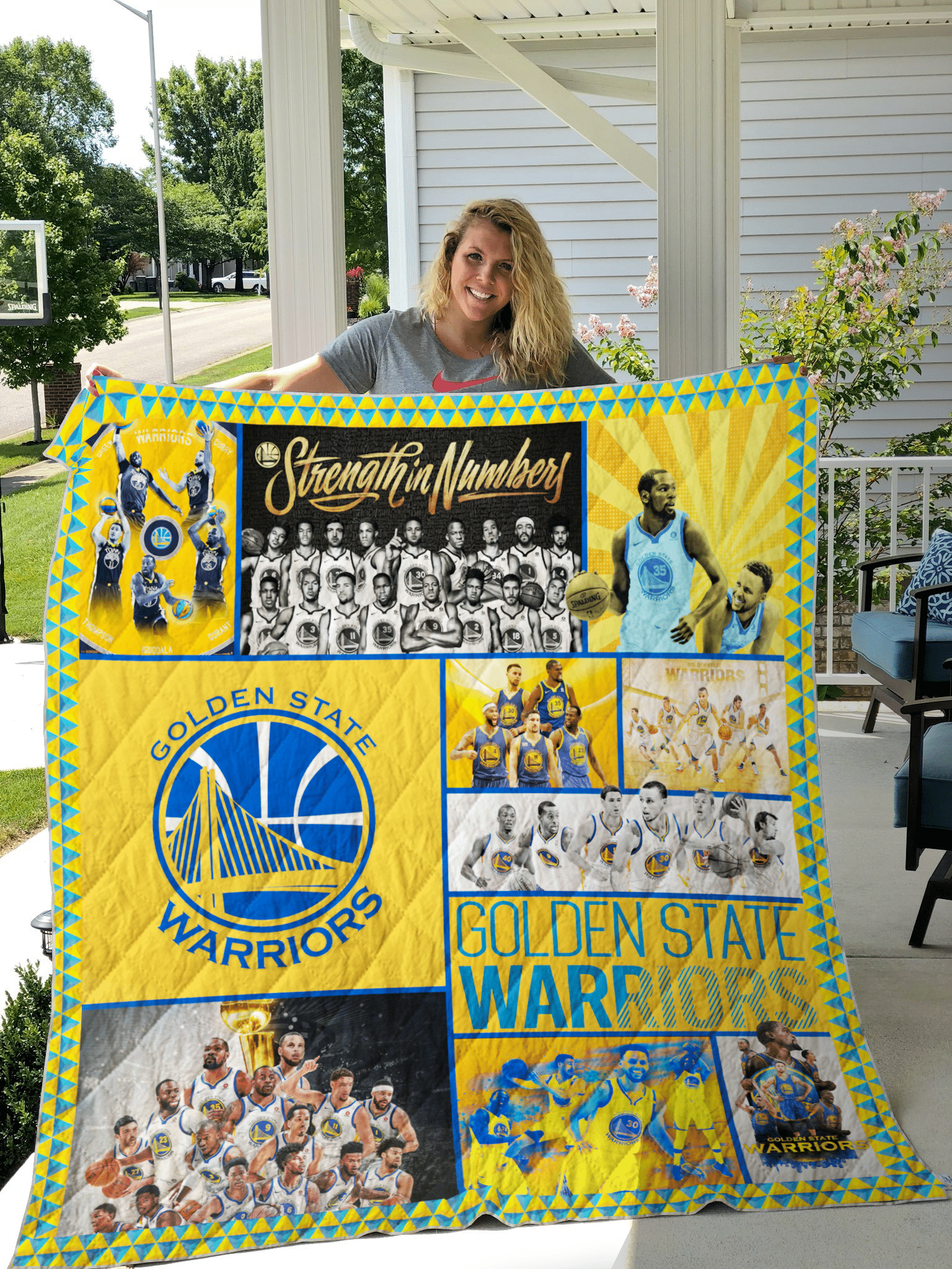 Golden State Warriors Blanket Quilt Rze1