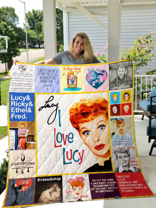 I Love Lucy 1 Blanket Quilt Rze1