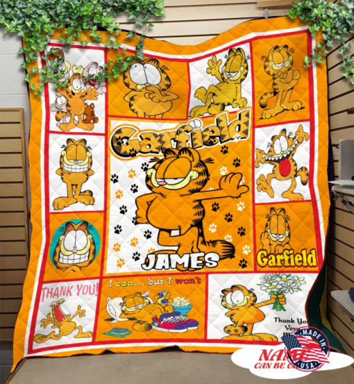 Garfield Love g4 Blanket Quilt Rze1
