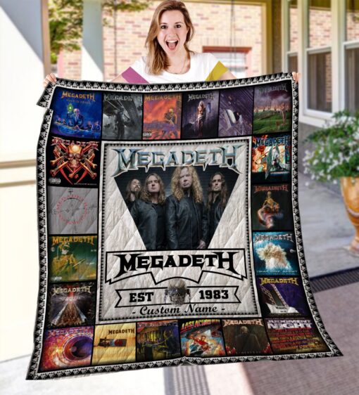 Megadeth 2 Blanket Quilt Rze1