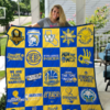 Golden State Warriors 2 Blanket Quilt Rze1