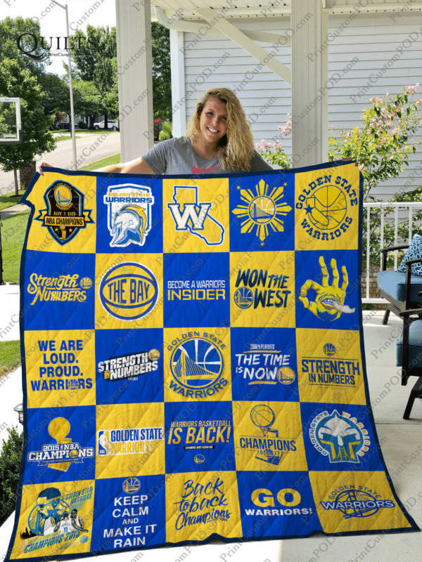 Golden State Warriors 2 Blanket Quilt Rze1