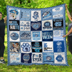 Tar Heels Lover  Blanket Quilt Rze2