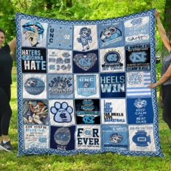 Tar Heels Lover  Blanket Quilt Rze2