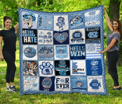Tar Heels Lover  Blanket Quilt Rze2