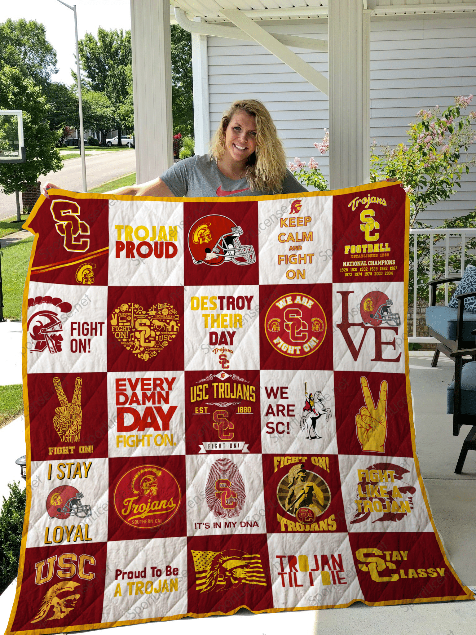USC Trojans Blanket Quilt TN