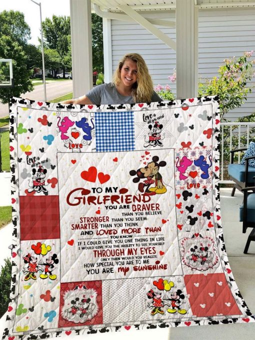 Mickey love Minnie  Blanket Quilt 06 B19
