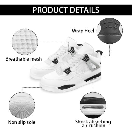 High Top Leather Sneakers B23 - Image 2