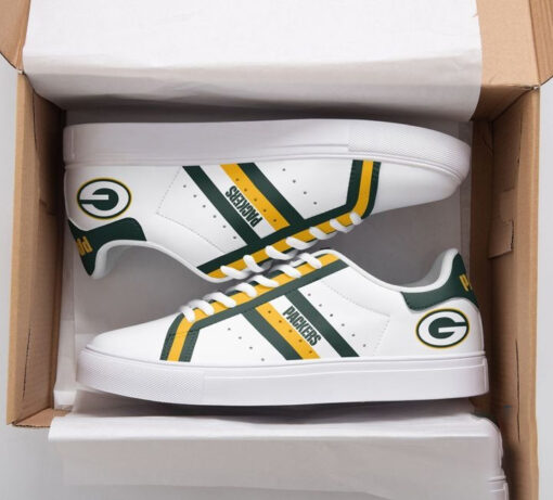 Green Bay Packers Skate Stan Smith New Shoes B21