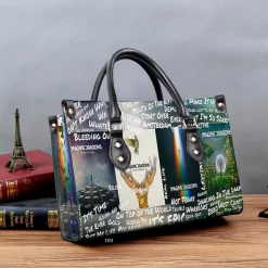 Imagine Dragons 3 Leather HandBag B22