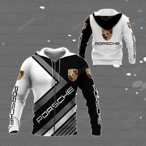 Porsche 2 Hoodie Zip Hoodie 3D B22