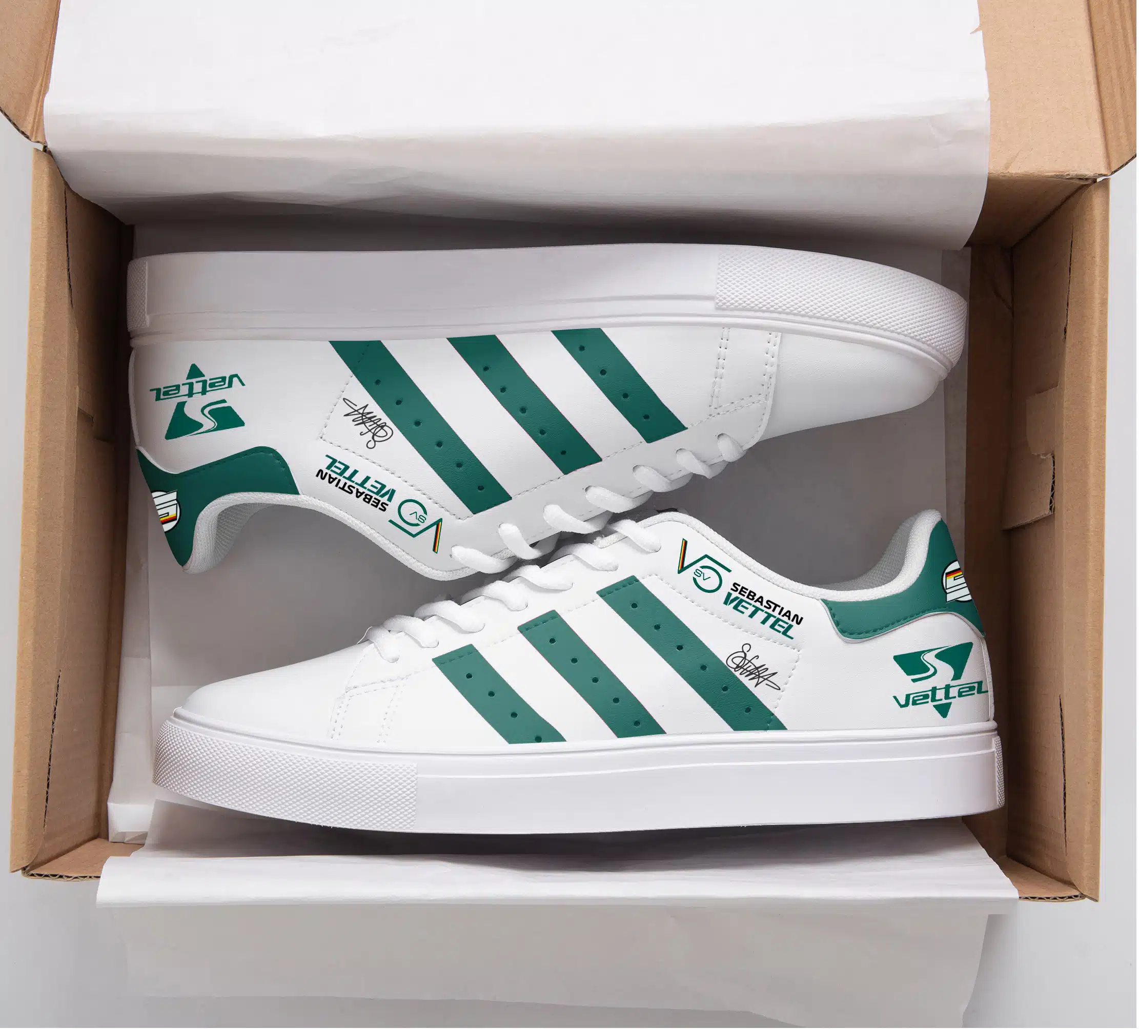 Sebastian Vettel Skate Stan Smith Shoes 1 B22