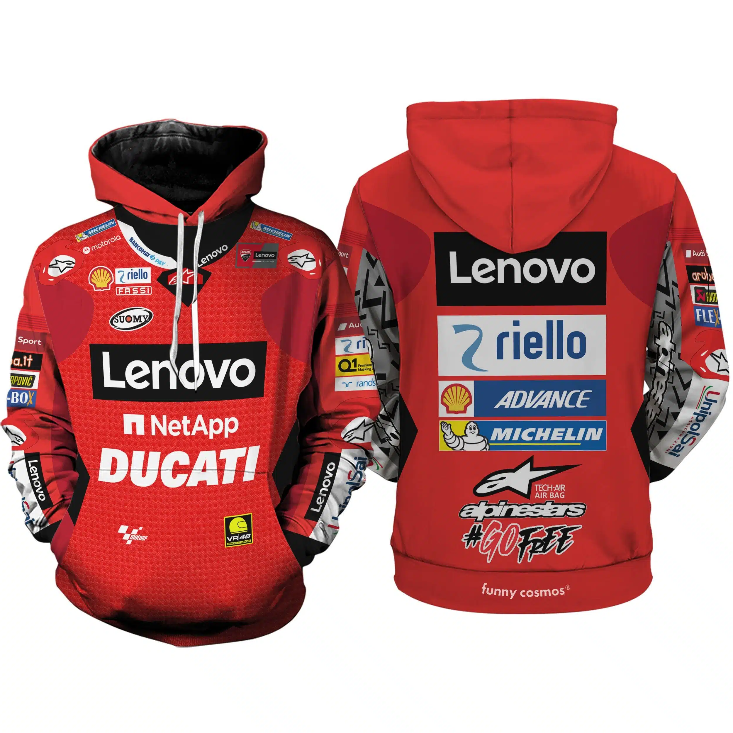 Francesco Bagnaia 1g Hoodie Zip Hoodie 3D B22