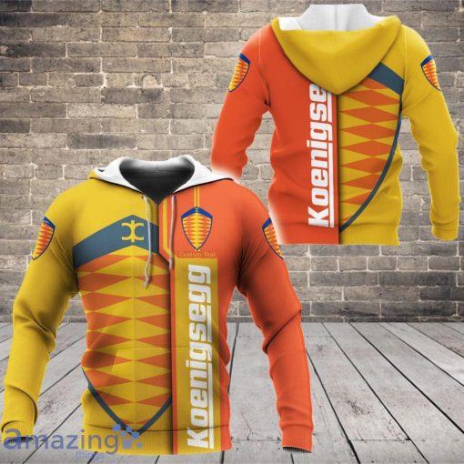 Koenigsegg Hoodie Zip Hoodie 3D B22