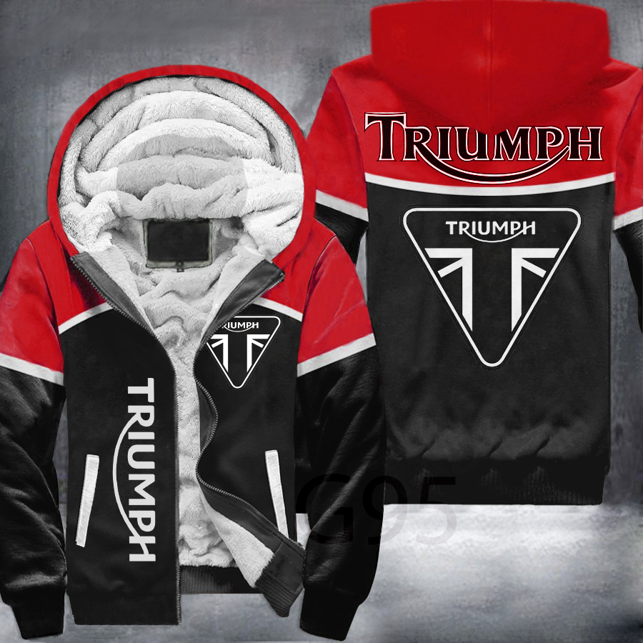 Triumph Fleece Jacket Red B21