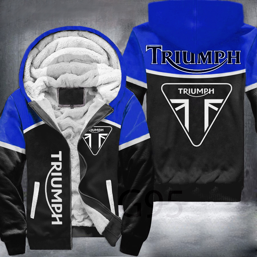 Triumph Fleece Jacket Blue B21