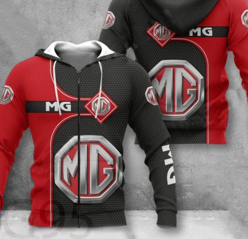 MG Car Best New Zip Hoodie 3D B23